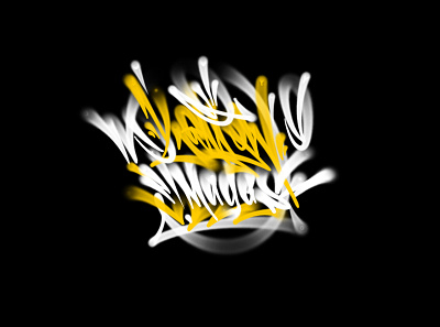 yellow images brushpen calligraphy fat cap graffiti lettering logo logotype procreate spray tagging type typography каллиграфия леттеринг