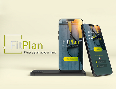 Fitplan - Fitness App app app design application branding fitness fitness app interface design minimal