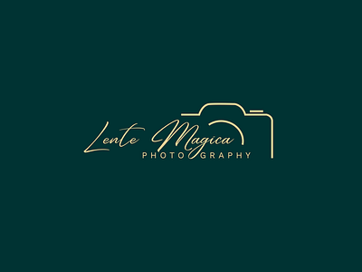 Lente Magica Photography #1 - Logo Design gold gold logo gradient logo gradients graphic design logo design logodesign logos minimal minimalism minimalist minimalist logo photography photography logo