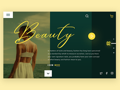 Beauty - Website Concept design graphic graphic design interface design isometric isometry minimal minimalism minimalist minimalistic type ui uiux web web design webdesign website website concept website design websites