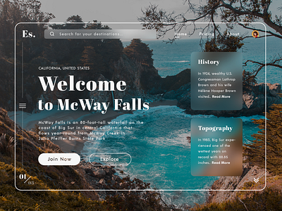 Travel Website Landing Page