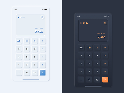 #4 - Neumorphic Calculator