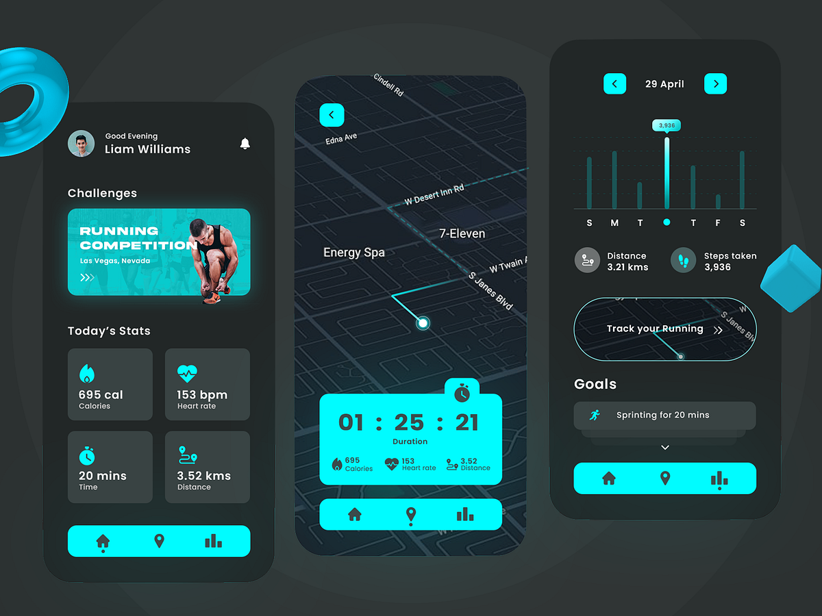 6 Fittrack Fitness App by Kailash Saravanan on Dribbble