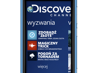 Discovery Channel app applications design nokia