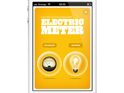 Electric app - concept app applications ios iphone