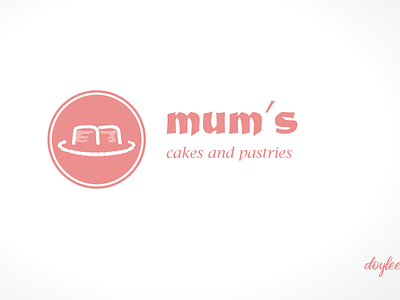 mum's cakes and pastries logo concept