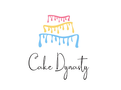 cake dynasty logo adobeillustator branding concept design flat illustrator logo logodesigns minimal simple logo