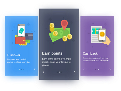 App Walkthrough cashback coupons deals money offers onboarding wallet