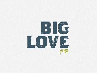 BigLove Yoga identity logo