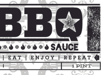 Dr Pepper BBQ Sauce bbq label sauce veneer