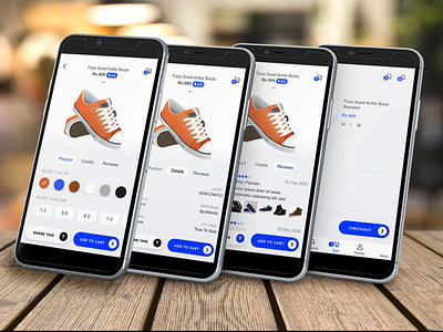 ShoesApp Design add cart product shoes user user interface ux