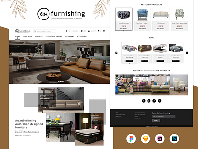 ER Furnishing creative design furniture slider furniturewebsite interface responsive uiux ux