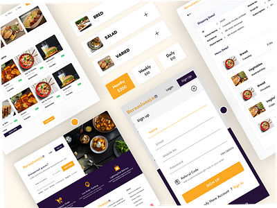 Food Website UIUX Design