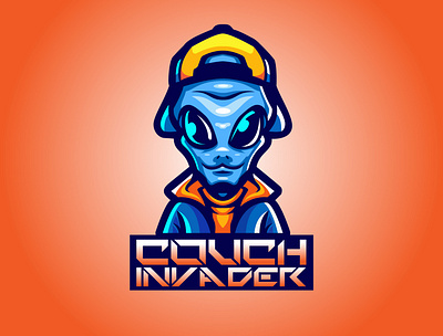 CouchInvader art illustration illustrator logo vector