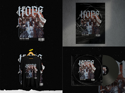 Hope Music - Merch apparel artwork branding graphic design music streetwear tshirt urban