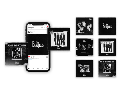 The Beatles - Branding Social Media Concept apparel artwork branding design instagram instagram feed social media social media design streetwear urban