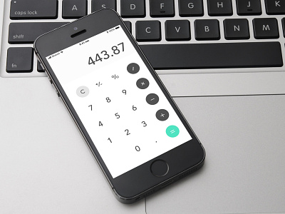 Daily UI #004 Calculator calculator challenge daily design iphone material numbers sketch ui