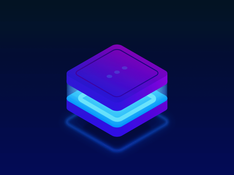 Isometric Cuboid animation design geometric isometric motion motion design ui