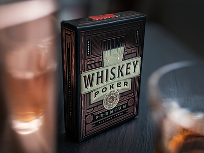 Whiskey Poker Playing Card Deck cards copper deck design foil foil stamp packaging poker whiskey