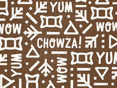 Chowza Pattern butterscotch chocolate confection love mint puppy chow sugar tasty wow yum