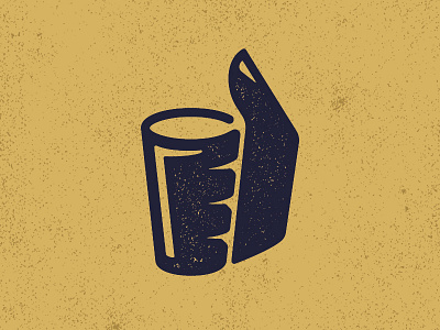 Beers Up beer brew brewski drink gold monogram pint suds texture thumb thumbs up wisconsin