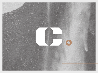 Personal Mark & New Landing Page copper grey logo nature personal mark topography waterfall website white