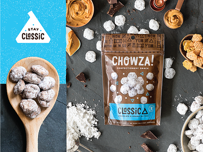 Chowza! Confections candy chocolate chowza dessert peanut butter powdered sugar puppy chow