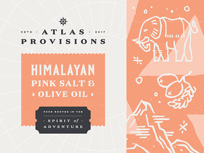 Atlas Provisions (Pink Salt) culture design discovery fun olive packaging pink salt yum