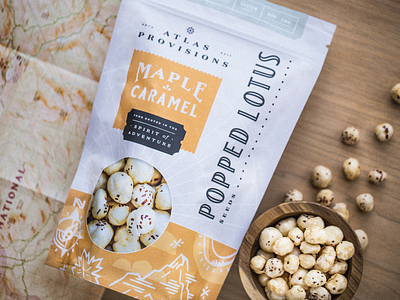 Atlas Provisions caramel design goodness illustration maple packaging yum