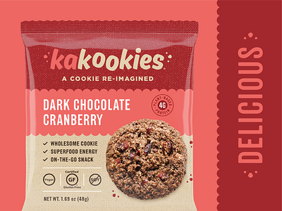 Kakookies Redesign (Dark Chocolate Cranberry)