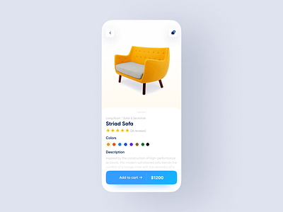 Furniture App app branding buy clean clean design design ecommerce figma furniture furniture shop furniture ui ios light light design minimalistic shop store ui uiux ux