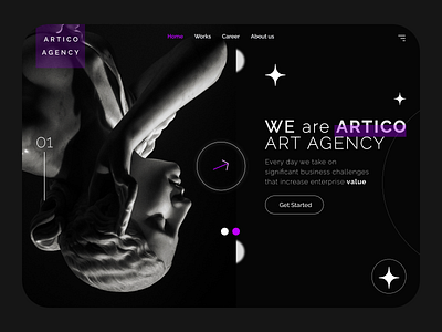 Agency Design agency agency design art branding clean creative dark dark design digital digital agency figma logo portfolio ui ux web web design