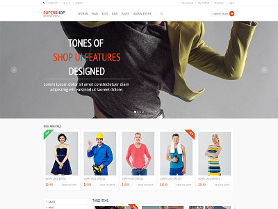 Bootstrap 3 Full Featured eCommerce HTML Template Free