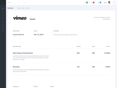 Metronic - Responsive Admin Dashboard Template. Invoice Example