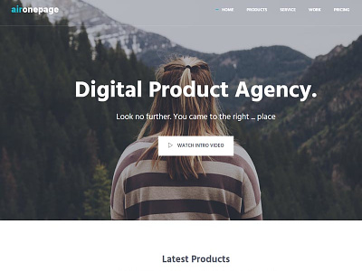 Aironepage – One Page Bootstrap Theme