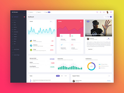 Metronic 5 - Bootstrap Admin Dashboard - Demo 1 admin app bootstrap chart dashboard flat graph product sidebar ui ux