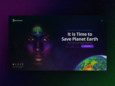 Save Planet Earth - Landing Page