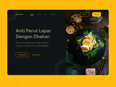 Dhahar Landing Page