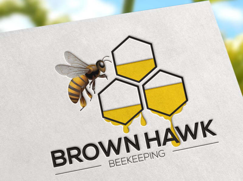 Bee Logo Brand Ir / Wood Burning Beekeeper Iconcustom Branding