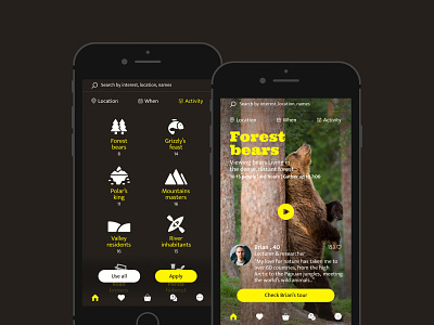 TOUR de BEAR-Day activities app