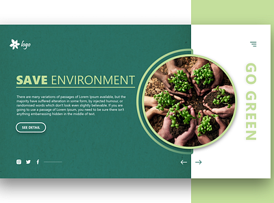 Save Environment. #Grow more trees. design enviroment green illustration photoshop trees ui ux web website