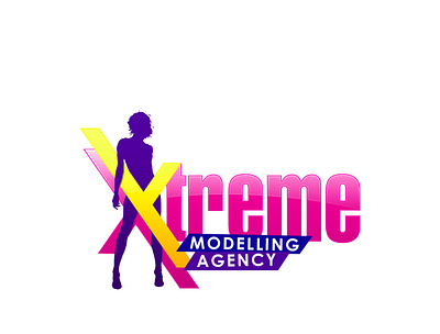 EAXTREME MODELLING AGENCY LOGO brand design design graphicdesign illustration logo design