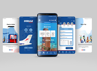 OVERLAND AIRWAYS MOBILE APP airline app mobile app mobile app design mobile ui product product design ui ux ui design uiux uiux design