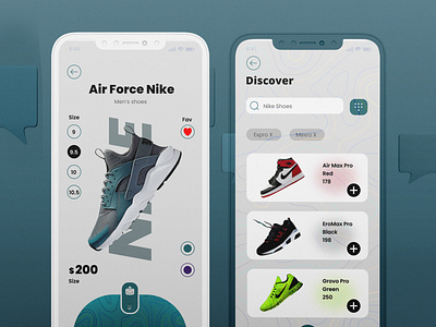 Sneakers App product design ui ui design uiux