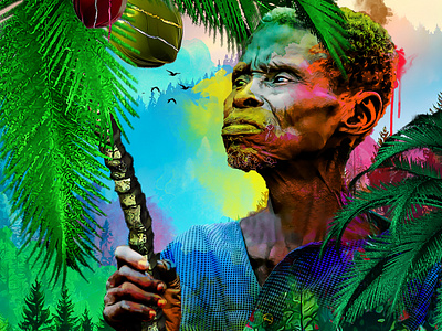 The Old Man Tree digital painting graphics designer painting