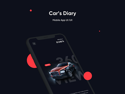 Car Diary cars cleanui freshui interface mobileapp simpleui ui uitryouts uiux ux