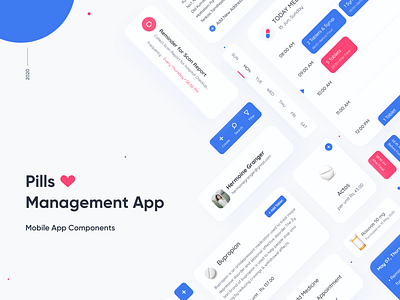 Pills Management App cleanui freshui interface pills simpleui tablets ui uitryouts ux