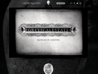 Greyscalestate Museum of Oddities art art direction branding design gallery illustration logo museum webdesign website