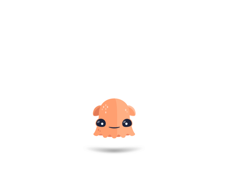 Inkoo animation appletv character cute floating game gif octopus squid