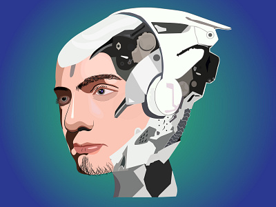 AI Robo Illustration 3d ai animation art branding design graphic design illustration motion graphics ui vector